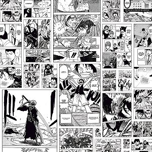 PAPEL DE PAREDE ADESIVO - TEEN - MANGÁ HQ -  0,48X3,00