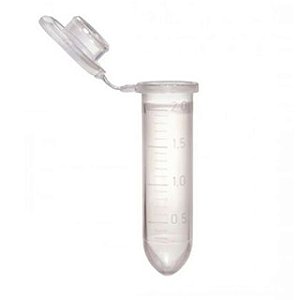 Microtubo(PP) 2ml Para Centrifugação Graduado Transparente Semelhante ao Eppendorf Pct c/ 1000 Unid