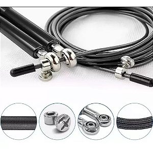 Corda De Pular Speed Rope Aluminio Profissional Exercícios