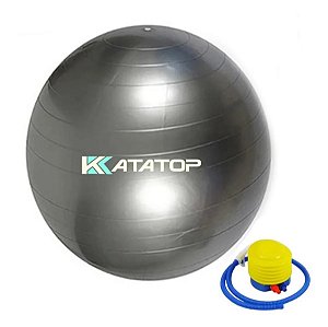 Bola Yoga Pilates Fitness Fisioterapia Exercícios Alongamento 65 Cm Com Bomba