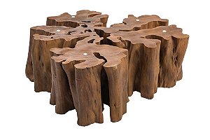 Mesa de centro Líria madeira Guarantã