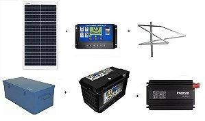 Gerador solar OFF Grid para consumo de 10 W