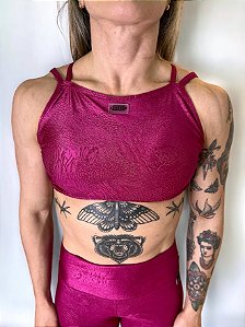 Top Karen Texturizado Hot Pink