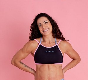 Top Karen Rainbow Preto
