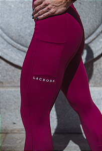 Legging Versalhes Bolsos Hotpink