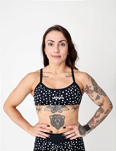 Top Alcinha Dots Preto