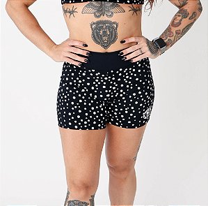 Shorts Amanda Dots Preto