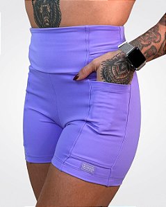 Shorts Race Basic Bolsos Lavanda