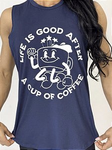 Regata Malha Maxicavas Coffee