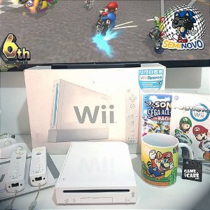 Nintendo Wii Branco - Desbloqueado e com Jogos