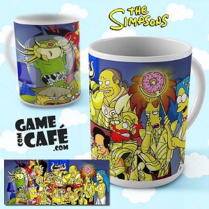 Caneca Simpsons - Cavaleiros do Zodíaco