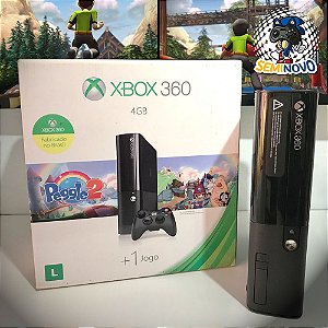 Xbox 360 Super Slim 4GB com Kinect - Game com Café.com