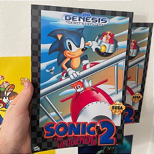 Poster Sonic 2 do Mega Drive