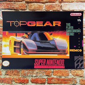 Poster Top Gear - Super Nintendo