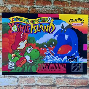 Poster Super Mario World 2 Yoshi Island SNES