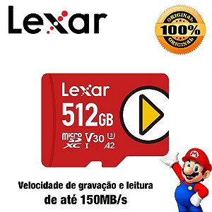 Cartão Micro SDXC 512GB Lexar 150MB/s