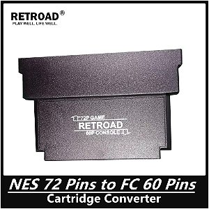 Adaptador Famicom 60 pinos - Cartuchos NES Nintendinho 72 pinos