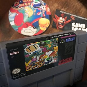 Super Bomberman 5 - Cartucho Super Nintendo