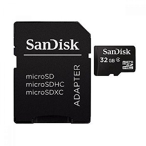 Cartão de Memória Micro SDHC com Adaptador SanDisk 32 GB