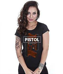 Camiseta Baby Look Feminina Squad T6 GUFZ6 Glock Pistol Operator
