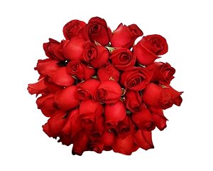  Bouquet Unique de Rosas Vermelho ou Colorido com 36 unds. 