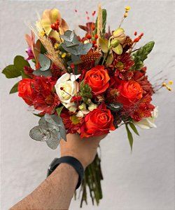 Buquê de Casamento Tons Terrosos