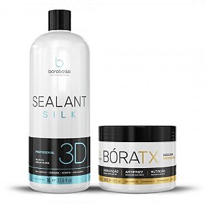 Selagem 3D Semi Definitiva 1L + Boratox Profissional 300g Borabella Professional