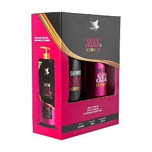 Kit Shampoo e Condicionador SOS UTI Proteína do Leite Alise Hair 2x 500ml 