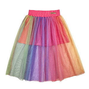 Saia Infantil Juvenil Tutu Colorida com Glitter