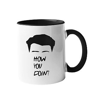 Caneca Friends How You Doin? Alça e Fundo Preto