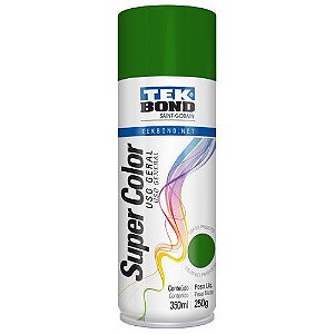Tinta Spray Super Color Verde Uso Geral com 350ml / 250g - TEKBOND