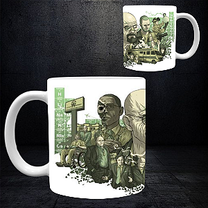 CANECA BREAKING BAD PERSONAGENS