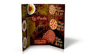 Cardápio em Papel - Cardápio em Papel Grande  100 unidades