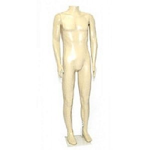 Manequim masculino s/ cab. c/ braço