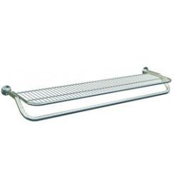 Arara fixa de parede cromada com tela 1,00 metro