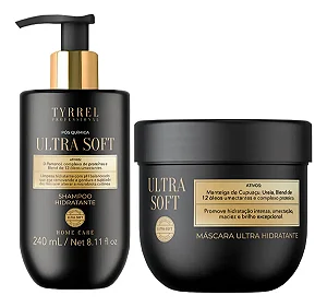 Tyrrel Kit Ultra Soft Home Care Manutenção Pós Química Shampoo e Mascara