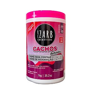 Melhor Creme Para Cabelo Cacheado Cachos Definidos Zarb - Cachos Soltos e Hidratados 1kg