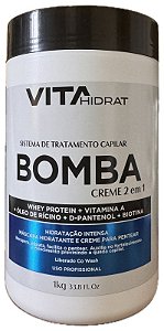 Creme 2 em 1 Bomba Tratamento Contra a Queda Capilar Vita Hidrat 1kg
