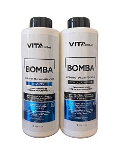 Kit Tratamento Previne a Queda Shampoo e Condicionador Bomba Vita Hidrat 1L