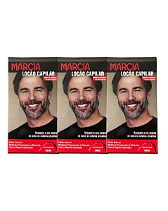 Loção Capilar Márcia Masculina 100ml - 03 Unidades
