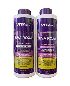 Kit Nutrição Capilar Para Redução de Queda Uva Roxa Vita Hidrat