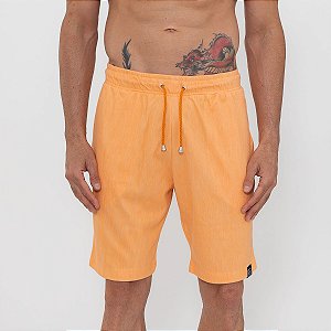 Bermuda Moletom C/ Bolso Chapado Damasco