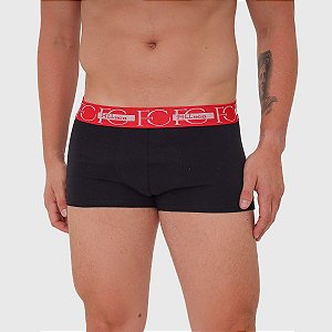 Cueca Trunk Preto-Vermelho