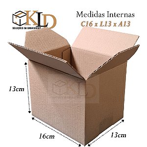 25 caixas de papelão - MEDIDAS 16x13x13 cm | 1º LINHA