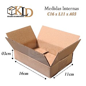 200 caixas de papelão - MEDIDAS 16x11x03 cm | 1º LINHA - MINI ENVIOS CORREIOS