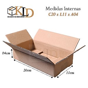 100 caixas de papelão - MEDIDAS 20x11x04 cm | 1º LINHA - MINI ENVIOS CORREIOS