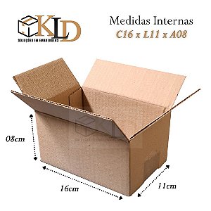 50 caixas de papelão - MEDIDAS 16x11x08 cm | 1º LINHA - ENVIOS HD EXTERNO E ACESSÓRIOS