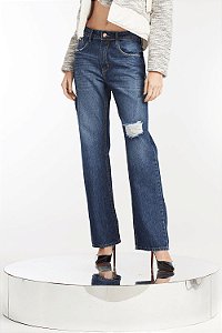 CALÇA ANTFIT JEANS CUT OUT LATERAL ALL IS LOVE