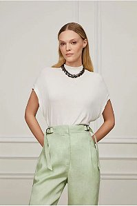 BLUSA MALHA PIETRA BASIC OFF WHITE-ANIMALE/990003
