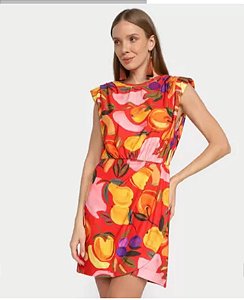 VESTIDO CURTO OMBREIRA VENTO DE FRUTA  FARM